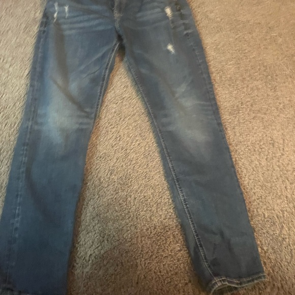 Silver Jeans girlfriend fit straight leg worn very little a little distressed - Picture 5 of 10